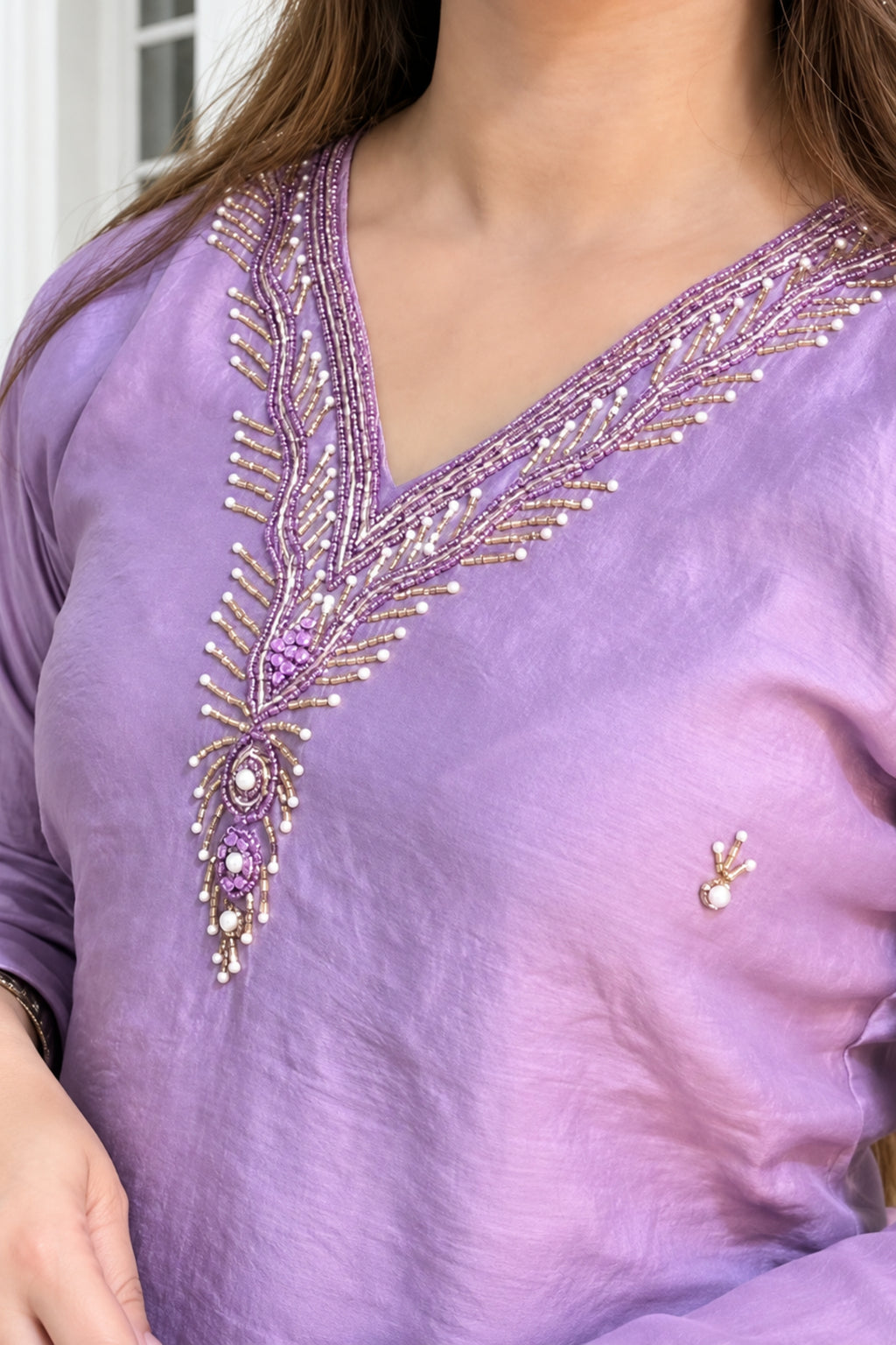 Mul Chanderi Fabric | Flairy Plazzo Set