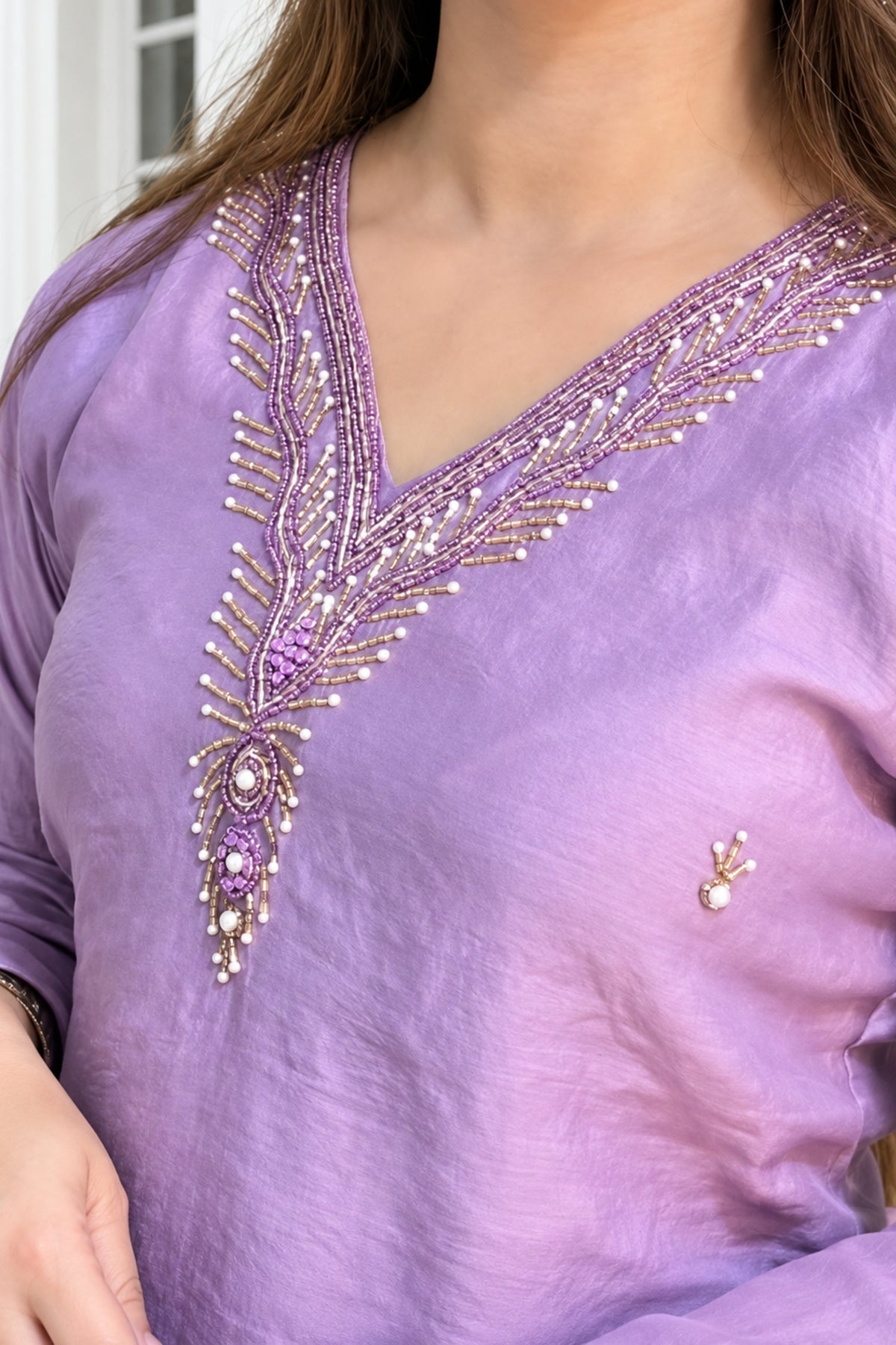 Mul Chanderi Fabric | Flairy Plazzo Set