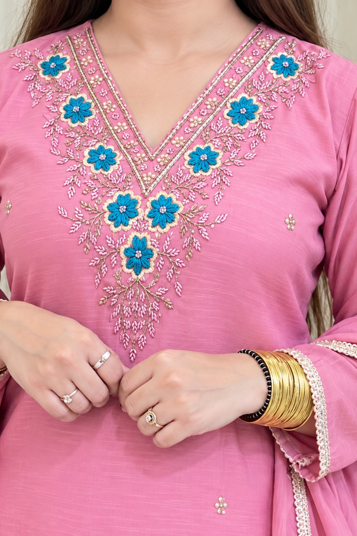 Mul Chanderi | Flairy Plazzo Set