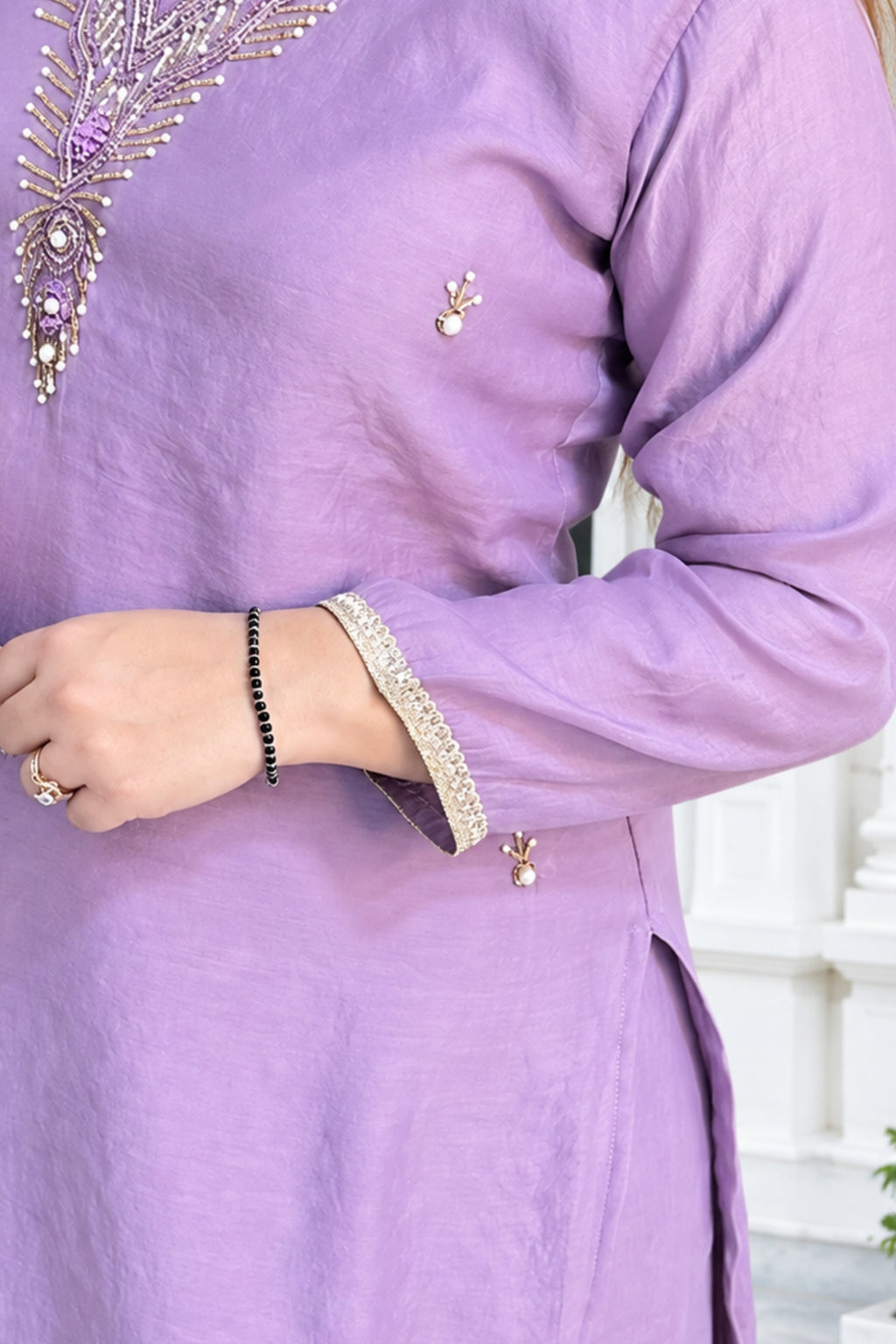 Mul Chanderi Fabric | Flairy Plazzo Set