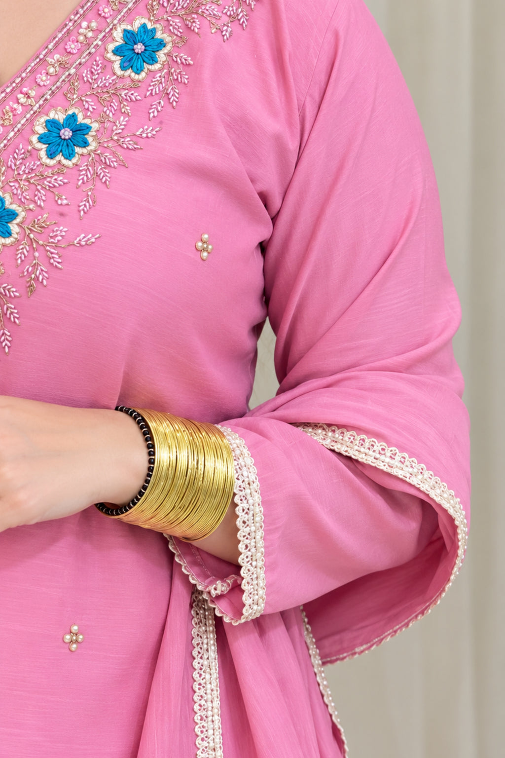 Mul Chanderi | Flairy Plazzo Set