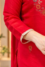 Red Karwachauth Special | Pant Set