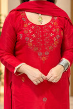 Red Karwachauth Special | Pant Set