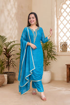 Crunchy Silk Fabric | PANT SET