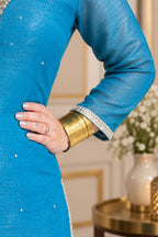 Crunchy Silk Fabric | PANT SET