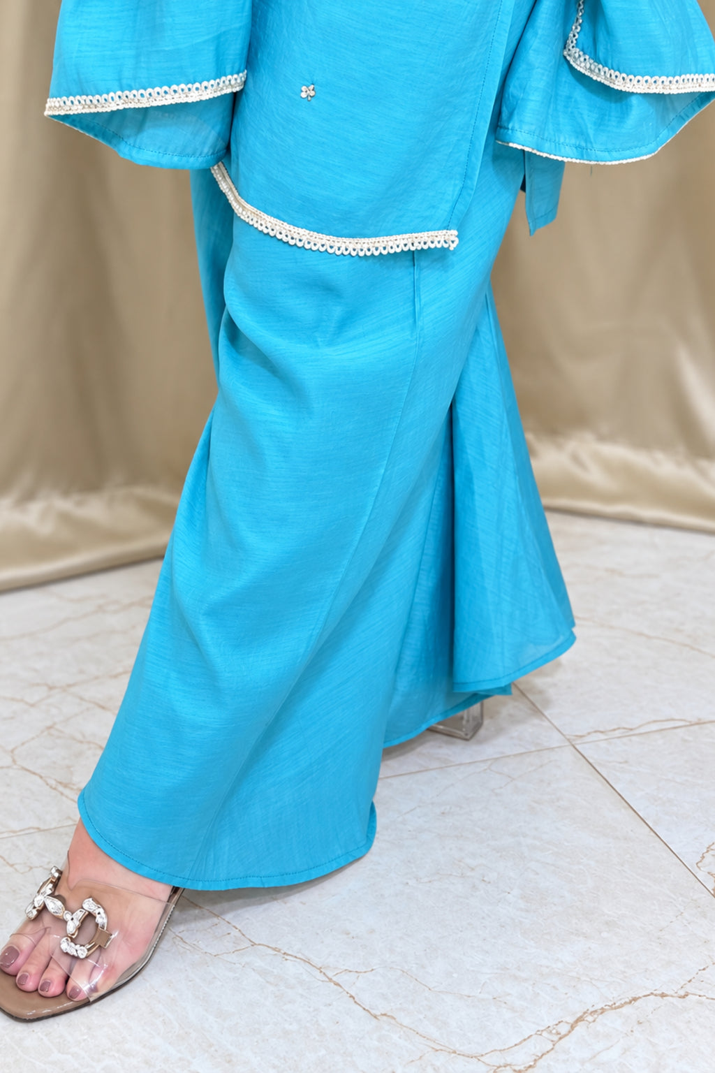 Mul Chanderi | Flairy Plazzo Set