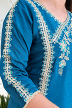 Chinon Embroidery Suit | Flairy Plazzo Set
