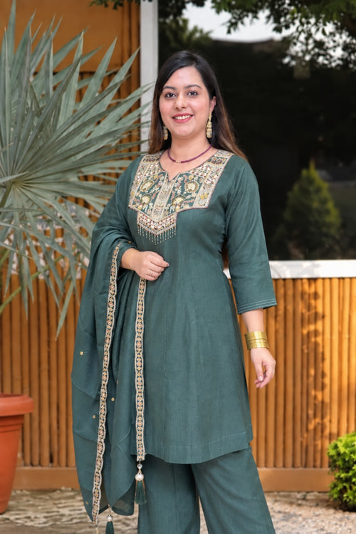 Peplum Suit | Flairy Plazzo Set