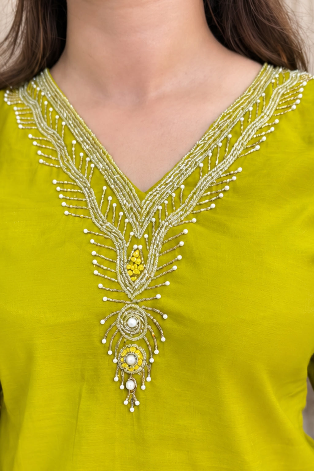 Mul Chanderi Fabric | Flairy Plazzo Set