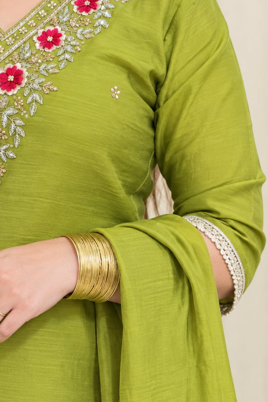 Mul Chanderi | Flairy Plazzo Set