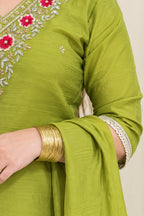 Mul Chanderi | Flairy Plazzo Set