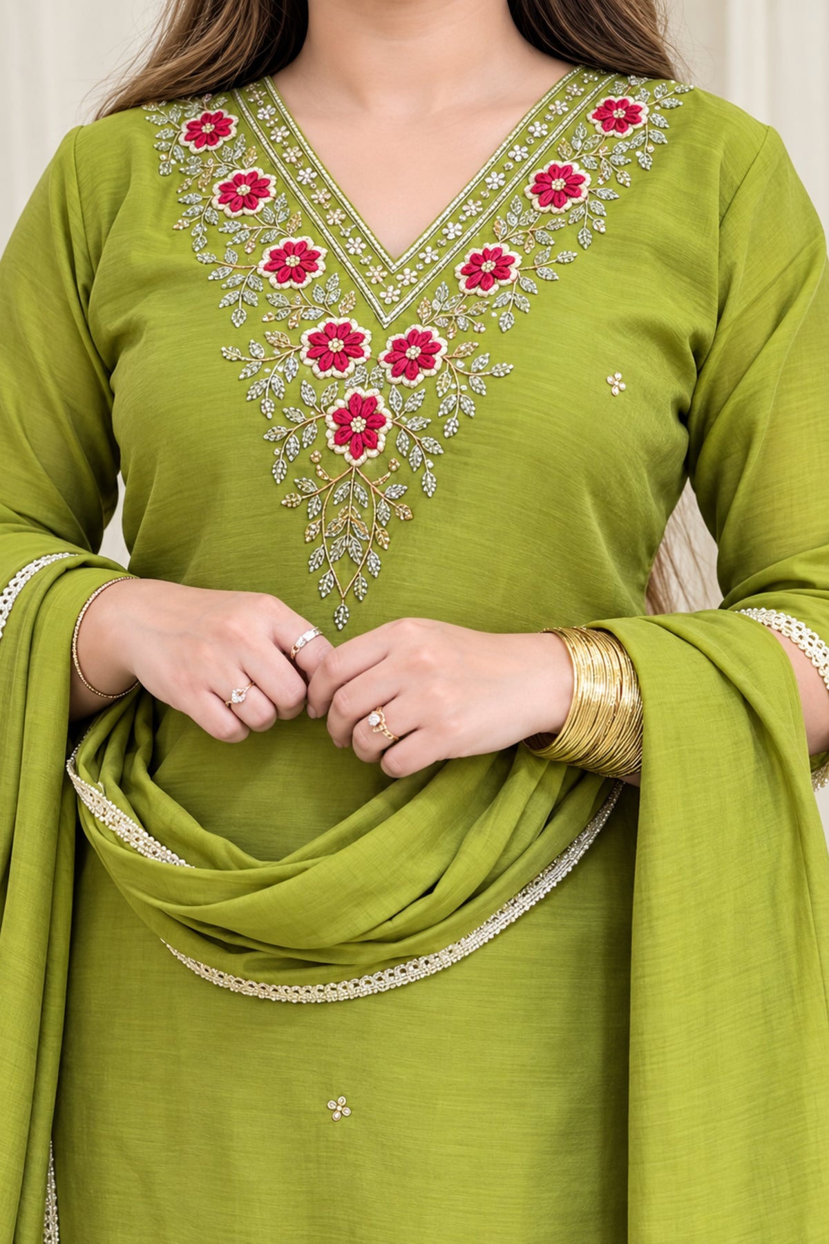 Mul Chanderi | Flairy Plazzo Set